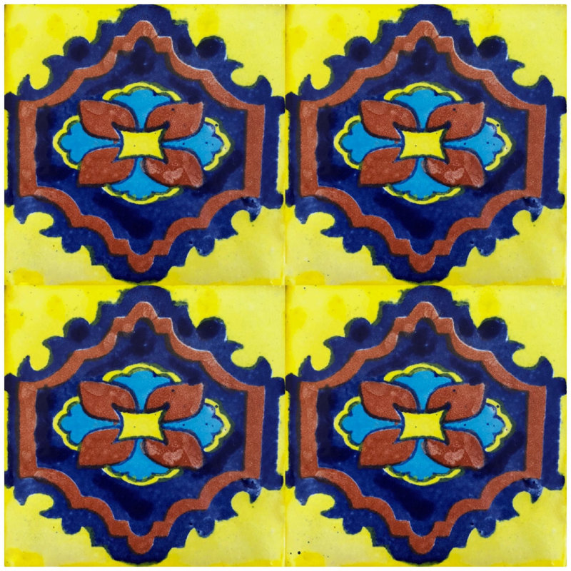 Rustico Tile & Stone Madrid 6" x 6" Ceramic Talavera